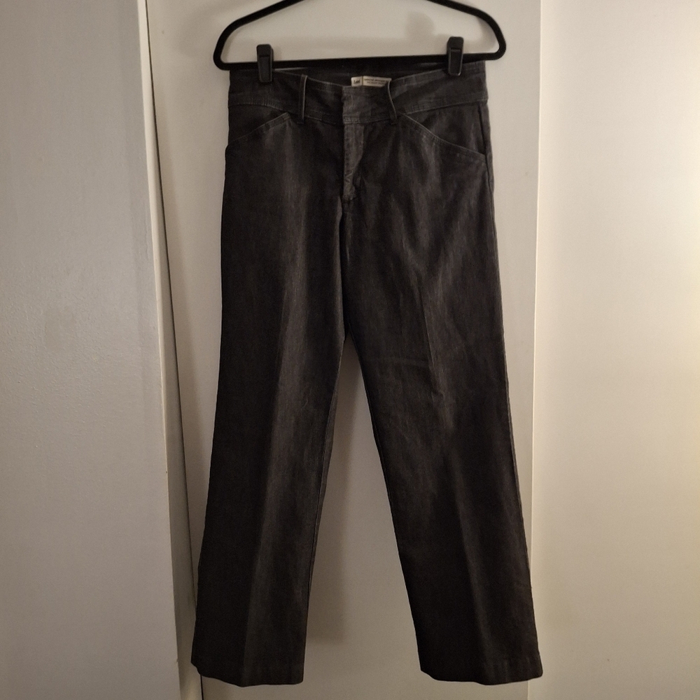 Lee Natural Straight Leg Women's Dark Gray Jeans